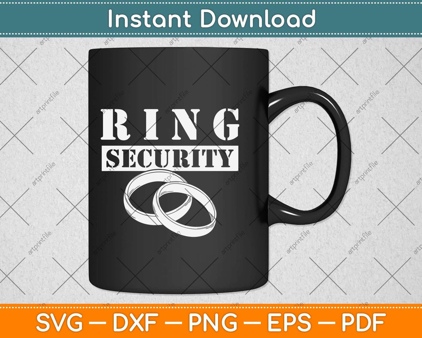 Ring Security Wedding Ring Svg Png Dxf Digital Cutting File