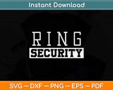 Ring Security Wedding Ring Svg Png Dxf Digital Cutting File
