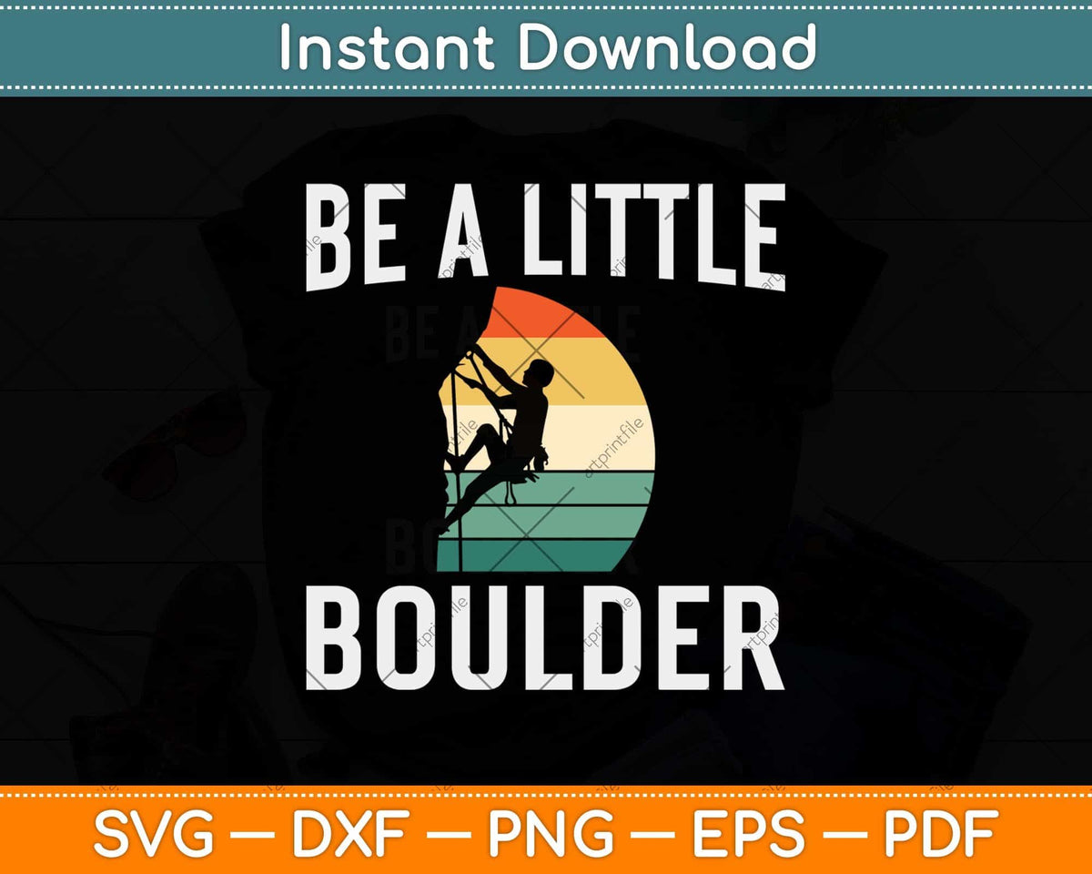 Rock Climbing Bouldering Svg Png Dxf Digital Cutting File