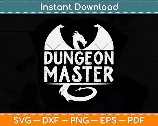 RPG Wear D20 Dungeons Game Retro Gear Dice Master Dragons Svg Png Dxf File