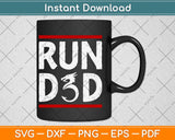 Run D&d Funny Board Game Dice Svg Png Dxf Digital Cutting 