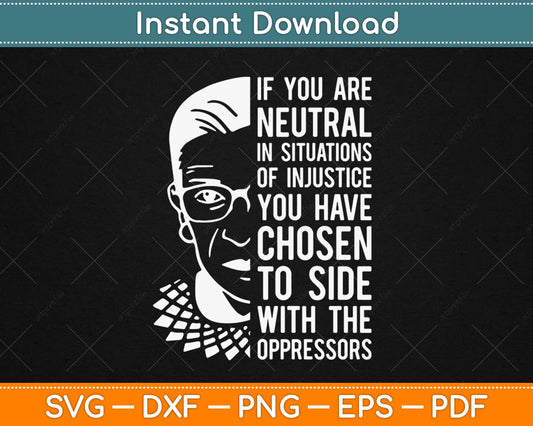 Ruth Bader Ginsburg Women RGB Svg Png Dxf Design Cricut Printable Cutting Files