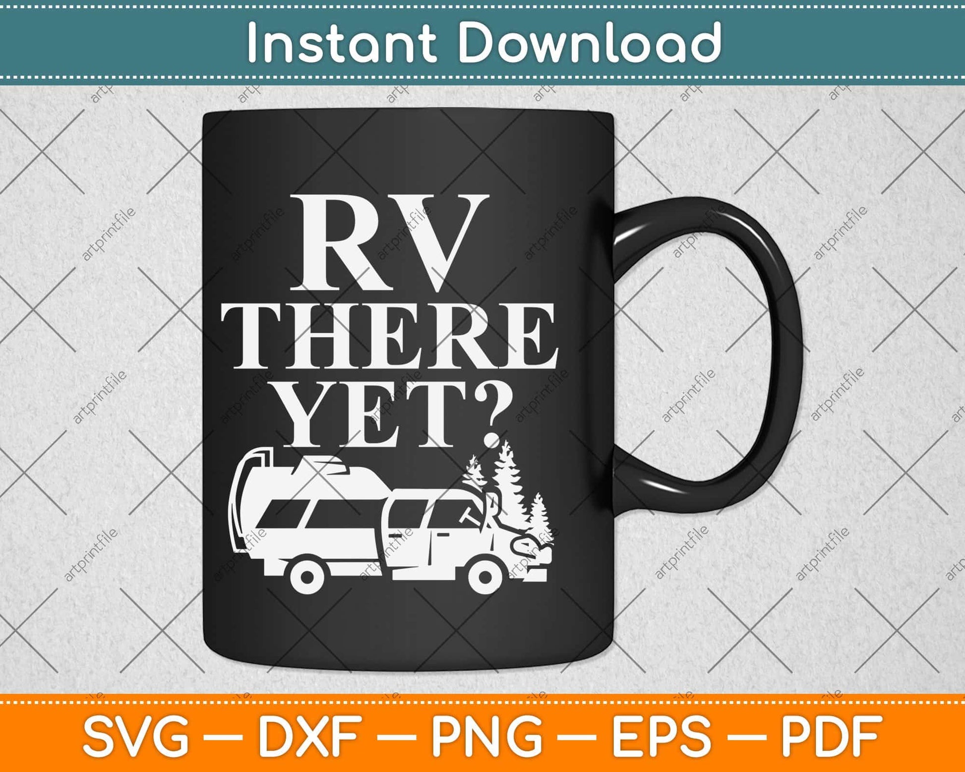 RV There Yet Cute I Love Camping Svg Design Cricut Printable Cutting Files