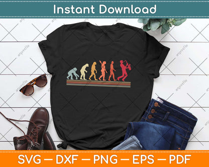 Saxophone Evolution Funny Musician Saxophonist Gift Svg Design Cricut Cutting Files