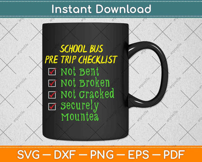 School Bus Driver PreTrip Trucking Svg Design Cricut Printable Cutting Files