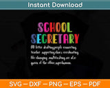 School Secretary Definition School Secretary Squad Svg Png Dxf Digital Cutting File