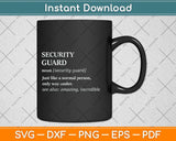 Security Guard Svg Png Dxf Digital Cutting File