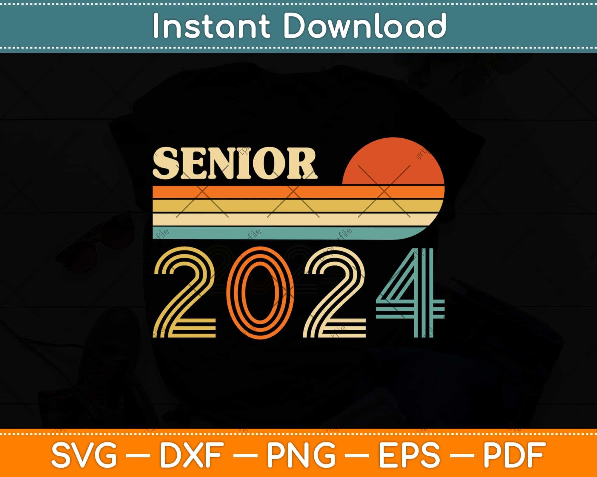 Senior 3peat 2024 SVG, DXF, PNG, and EPS Digital Files – Da Goodie