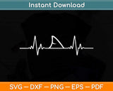 Shark Heartbeat Shark Lovers Svg Png Dxf Digital Cutting 