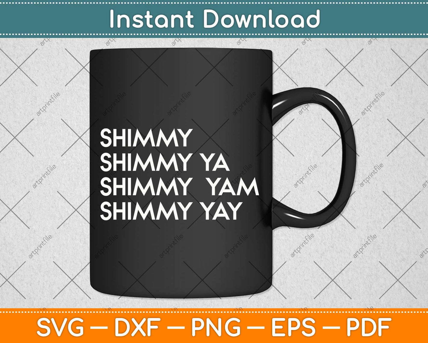 Shimmy shimmy - Hiphop Svg Png Dxf Digital Cutting File