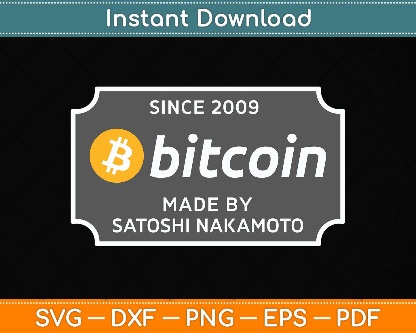 Since 2009 Bitcoin - Crypto Trader BTC Bitcoin Investor Svg Png Dxf Digital Cutting File