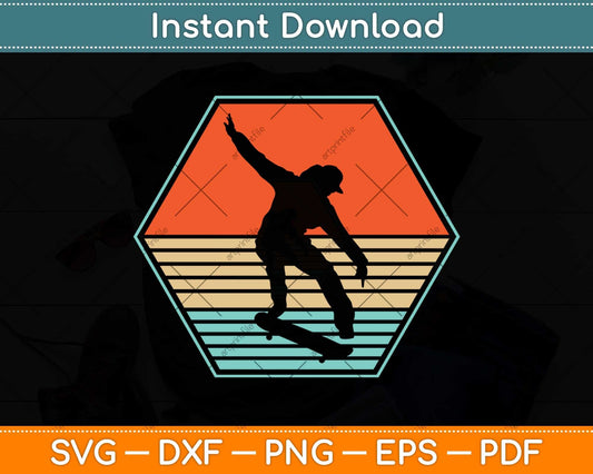 Skateboard Skateboarding Gift for Skateboarders Svg Png Dxf Digital Cutting File
