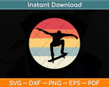 Skateboarding Vintage Retro Svg Png Dxf Digital Cutting File