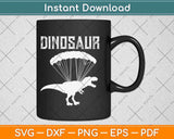 Skydiving Dinosaur Birthday Svg Design Cricut Printable 
