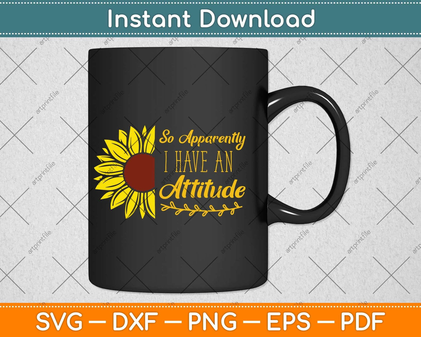 So Apparently I Have An Attitude Sarcastic Mom Svg Png Dxf Digital Cutting File