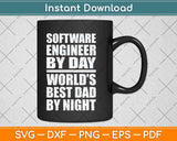 Software Engineer Best Dad Fathers Day Svg Png Dxf Digital Cutting File