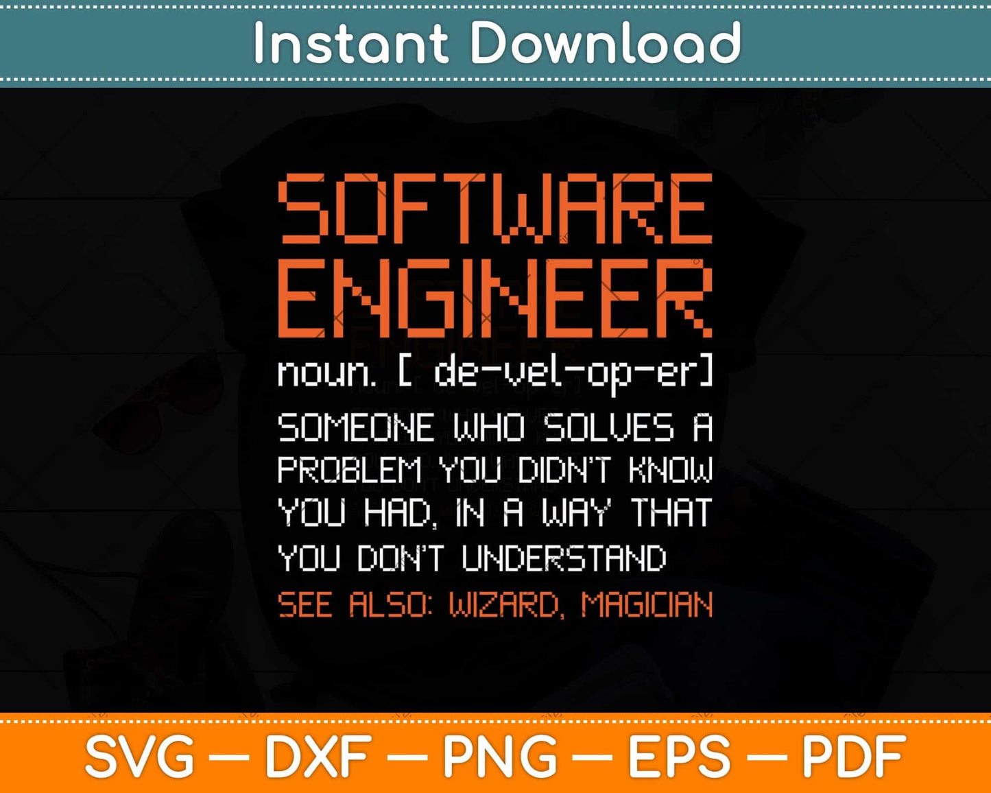 Software Engineer Developer Definition Programming Svg Png Dxf Digital Cutting File