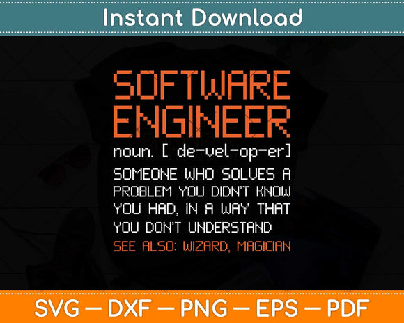 Software Engineer Developer Definition Programming Svg Png 