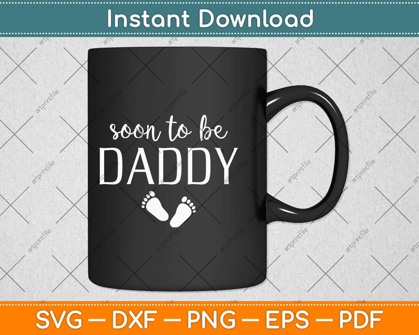 Soon To Be Daddy Funny Pregnancy Announcement Dad Svg Png Dxf Digital Cutting File