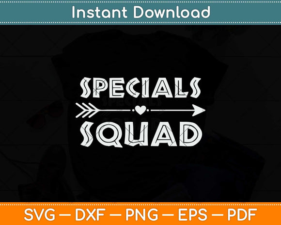 Specials Squad Back To School Svg Png Dxf Digital Cutting File