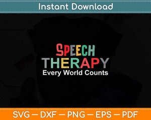 Speech Therapy Language Pathologist Svg Png Dxf Digital 