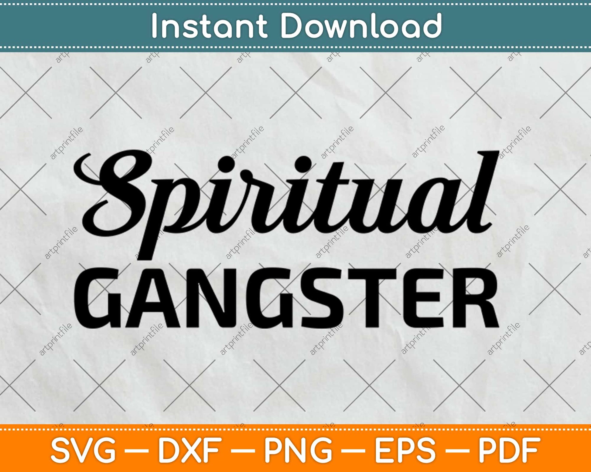 Spiritual Gangster Svg Design Cricut Printable Cutting Files