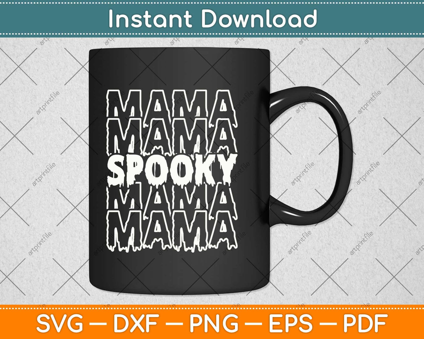 Spooky Mama Halloween Svg Png Dxf Digital Cutting File