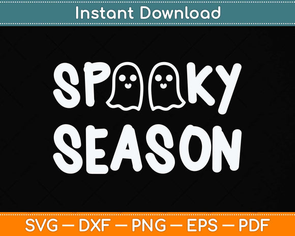 Spooky Season Funny Halloween Svg Png Dxf Digital Cutting 