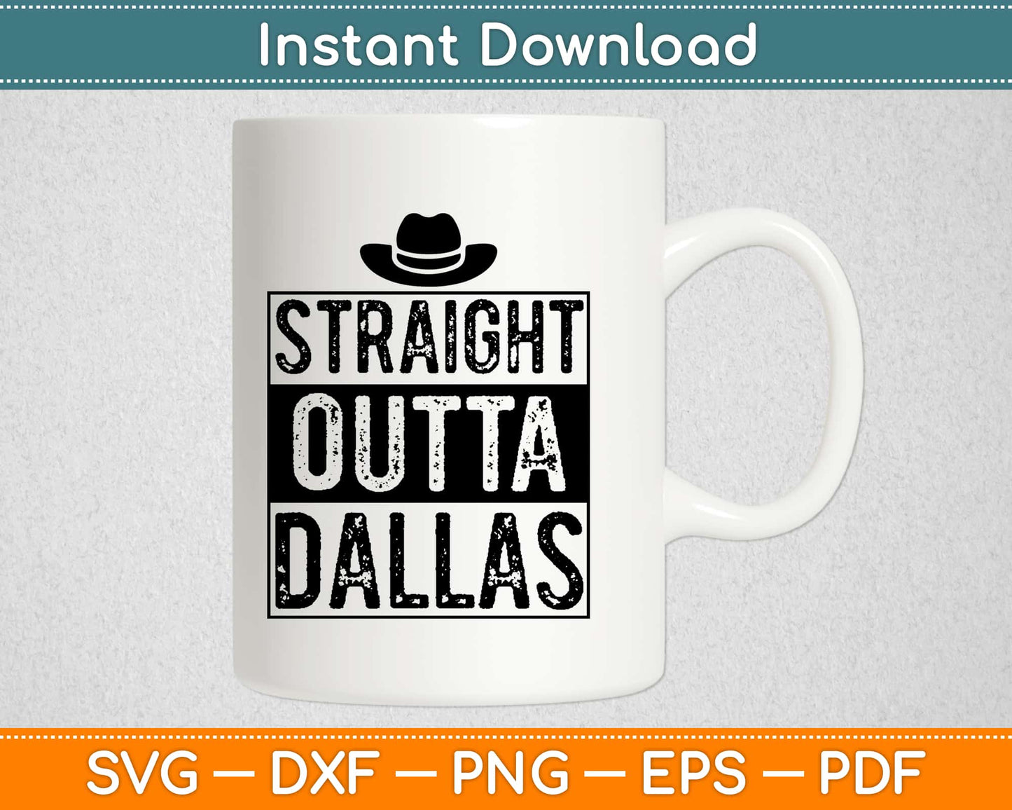 Straight Outta Dallas Svg Design Cricut Printable Cutting Files