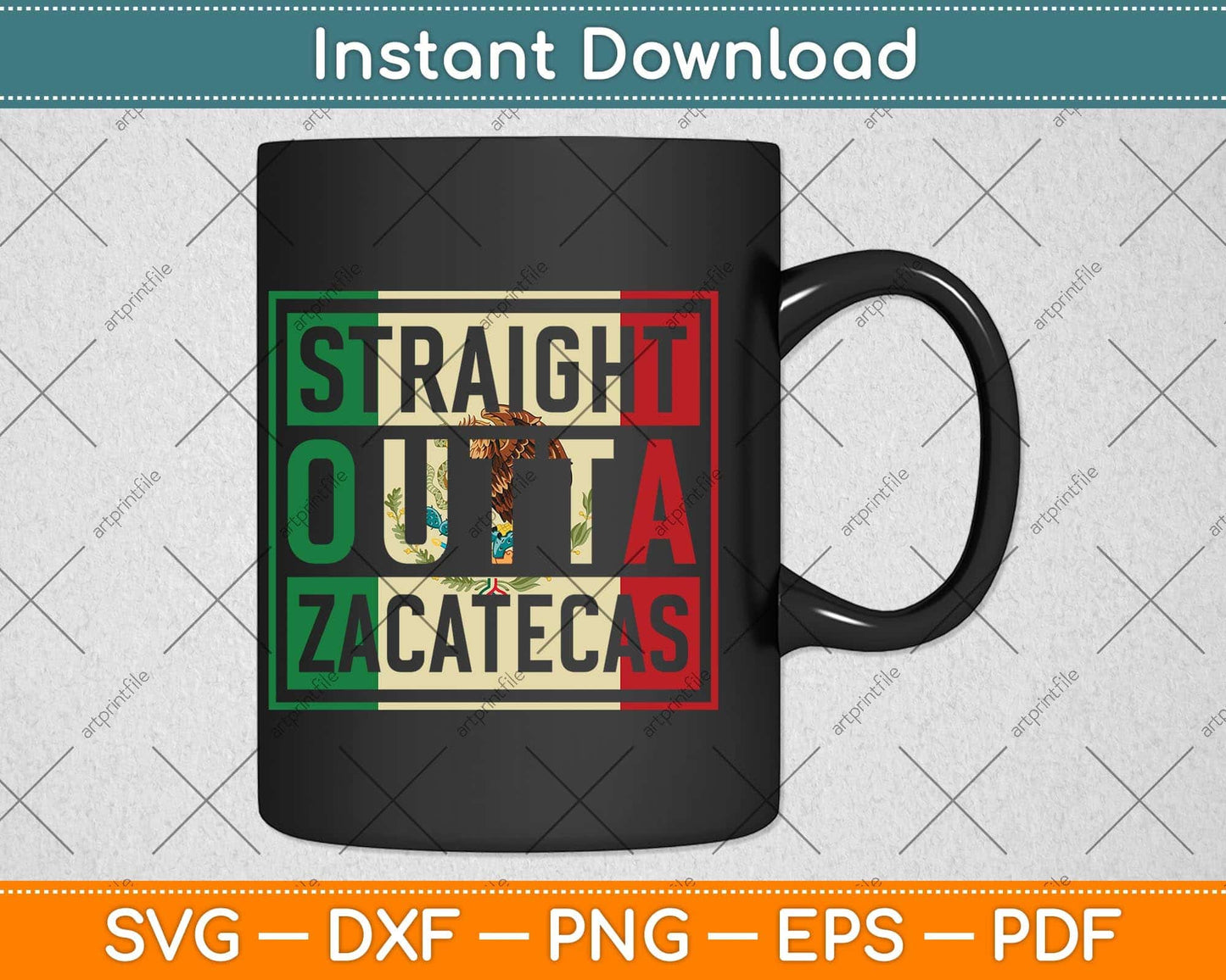 Straight Outta Zacatecas Mexico Svg Png Dxf Digital Cutting File