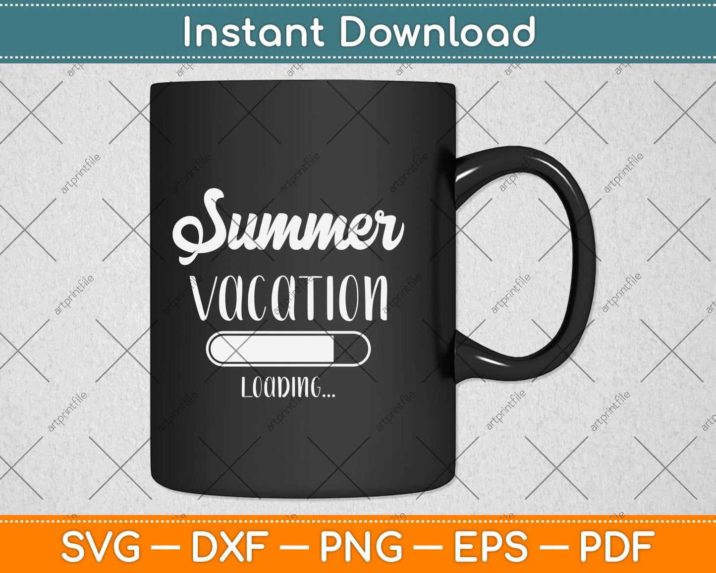 Summer Vacation Loading Last Day of School Teacher Svg Png Dxf Digital Cutting File