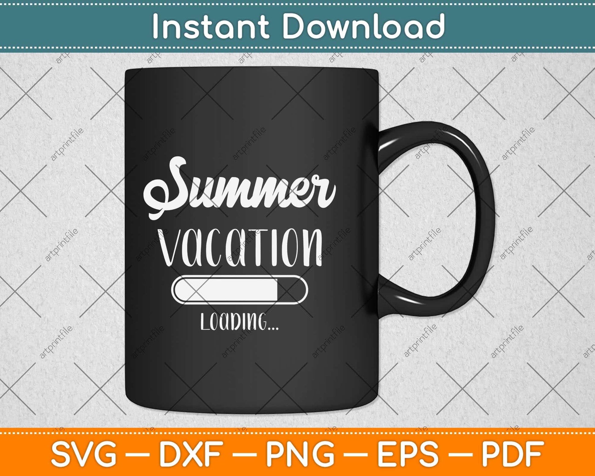 Summer Vacation Loading Last Day of School Teacher Svg Png Dxf Digital Cutting File