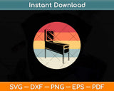 Sunset Vintage Pinball Svg Png Dxf Digital Cutting File