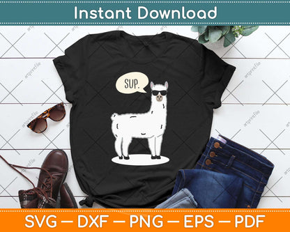 Sup No Drama Llama Alpaca Svg Png Dxf Digital Cutting File