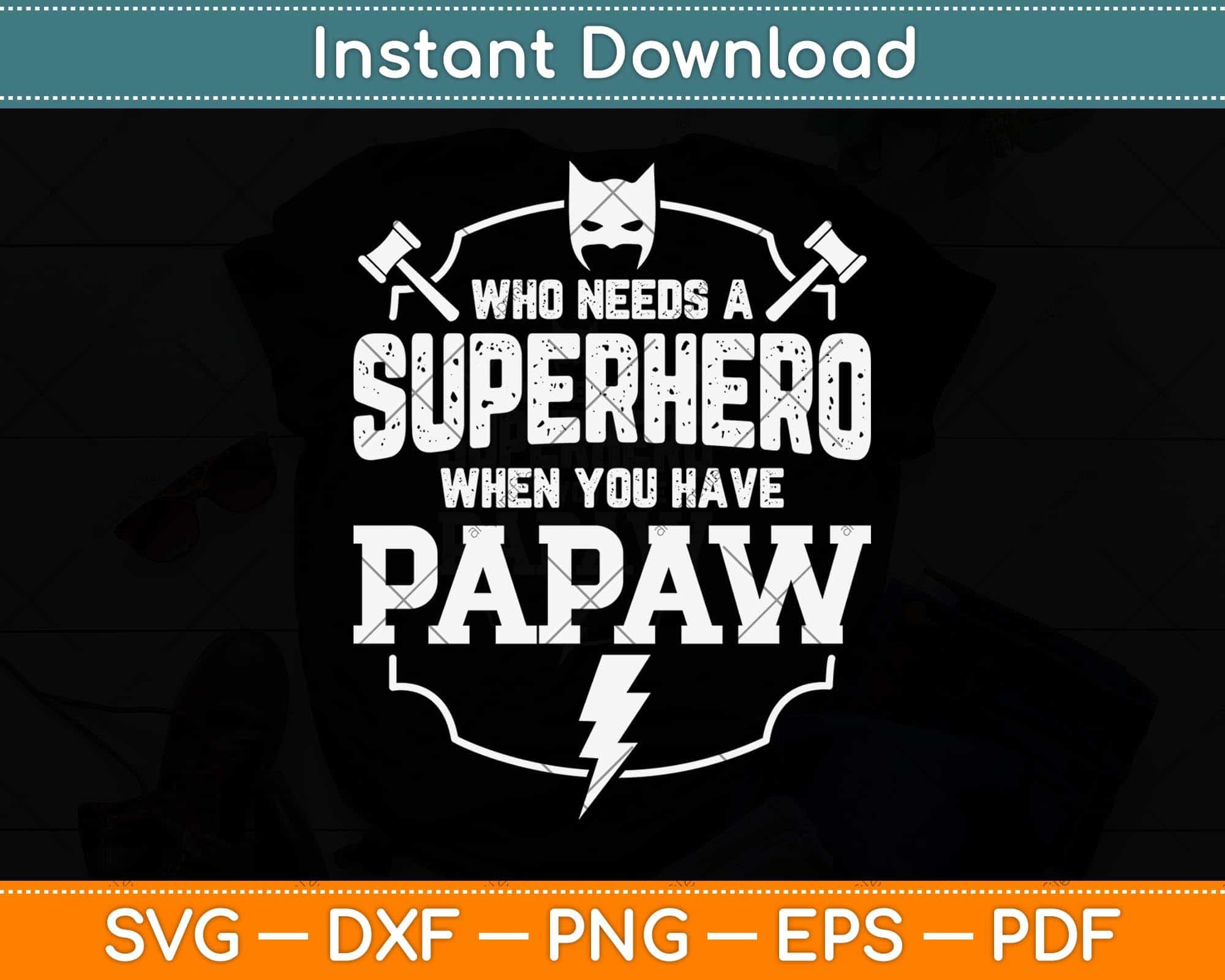 Superhero Logo SVG, PNG, DXF