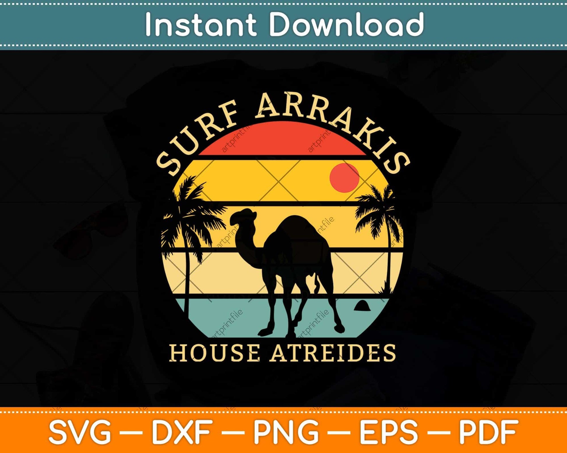 Surf Arrakis House Atreides Svg Png Dxf Digital Cutting File