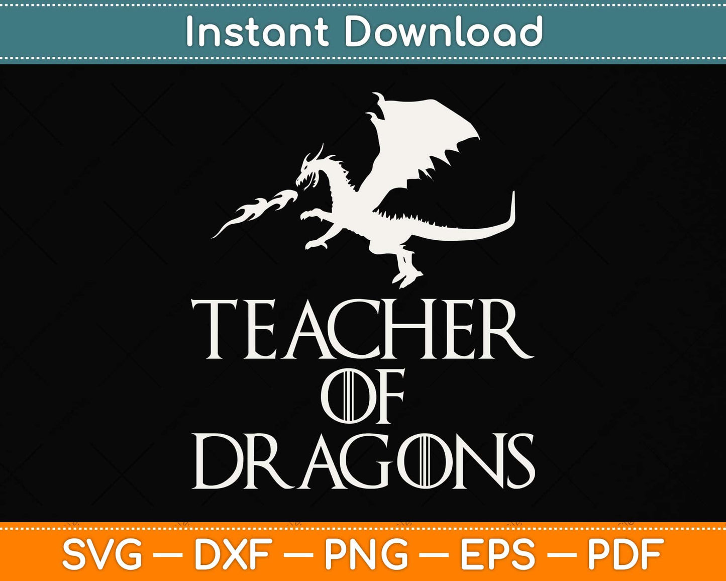 Teacher of Dragons Funny Halloween Svg Png Dxf Digital Cutting File