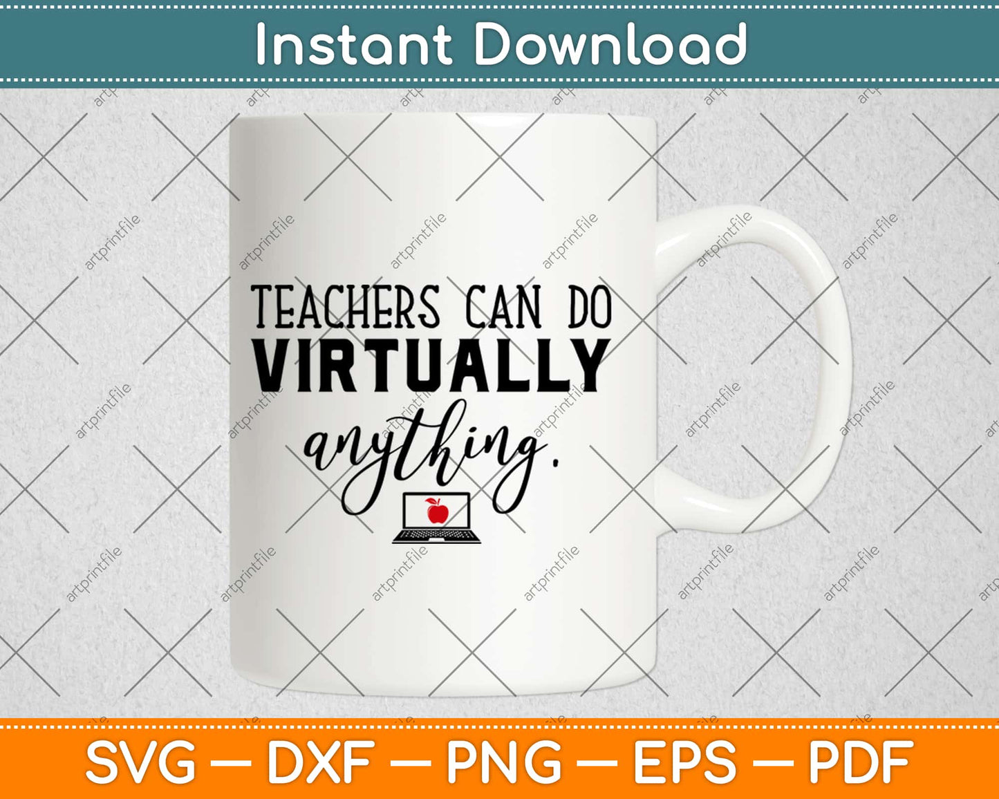 Teachers Can Do Virtually Anything Funny Svg Design Cricut Printable Cutting Files