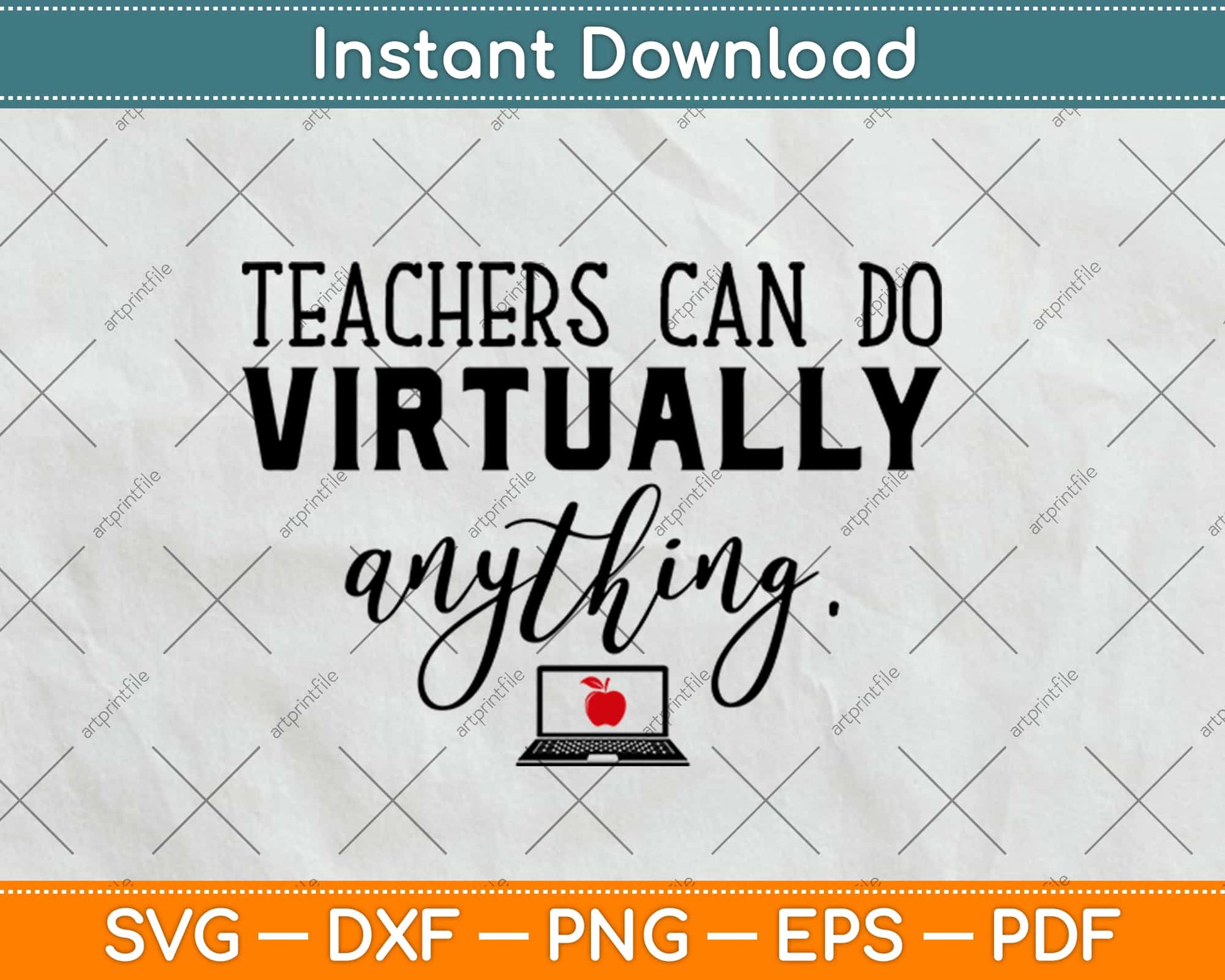 Teachers Can Do Virtually Anything Funny Svg Design Cricut Printable Cutting Files