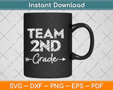 Team 2nd Grade Svg Png Dxf Digital Cutting File