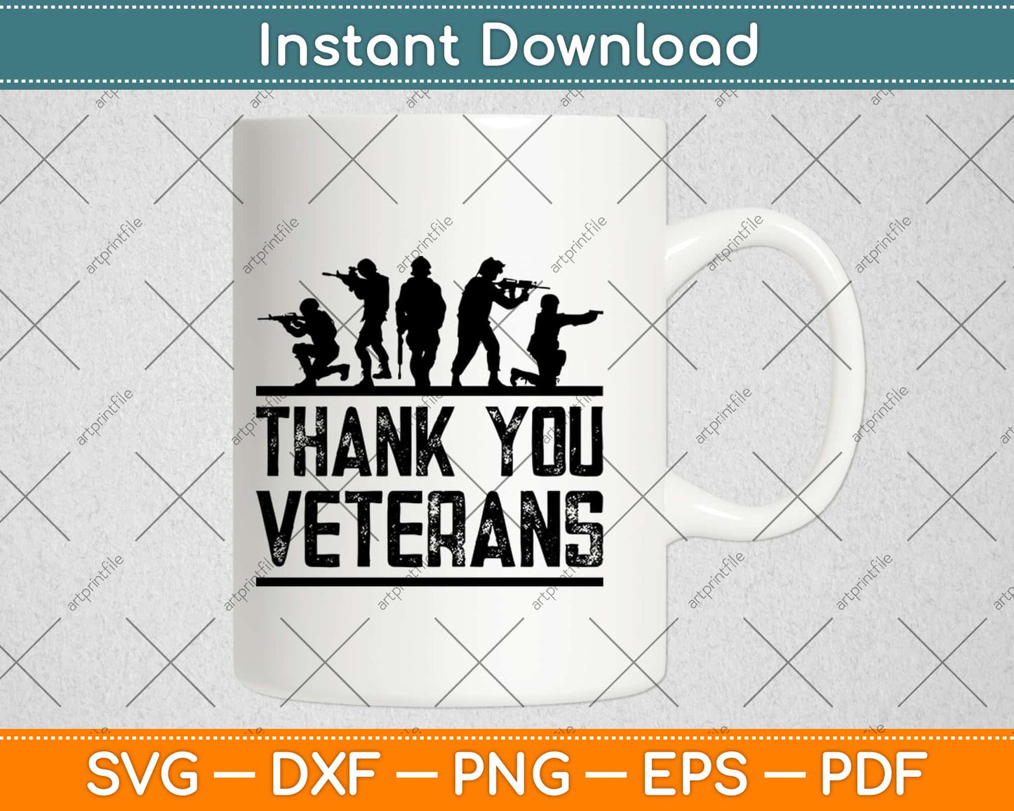 Thank You Veterans Day Military Vets Patriotic Svg Design Cricut Printable Cutting File