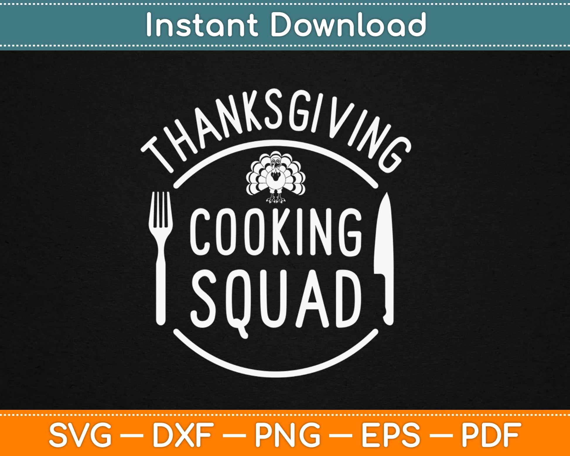 Thanksgiving Cooking Squad Svg Design Cricut Printable Cutting Files