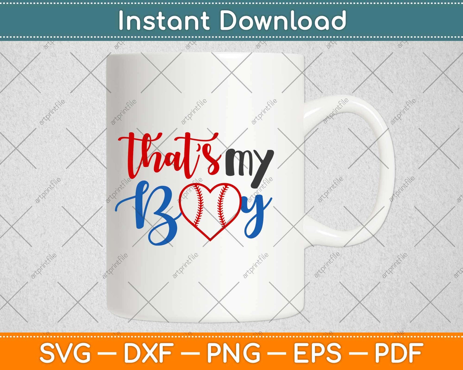 That's My Boy Baseball Mom Svg Design Cricut Printable Cutting Files