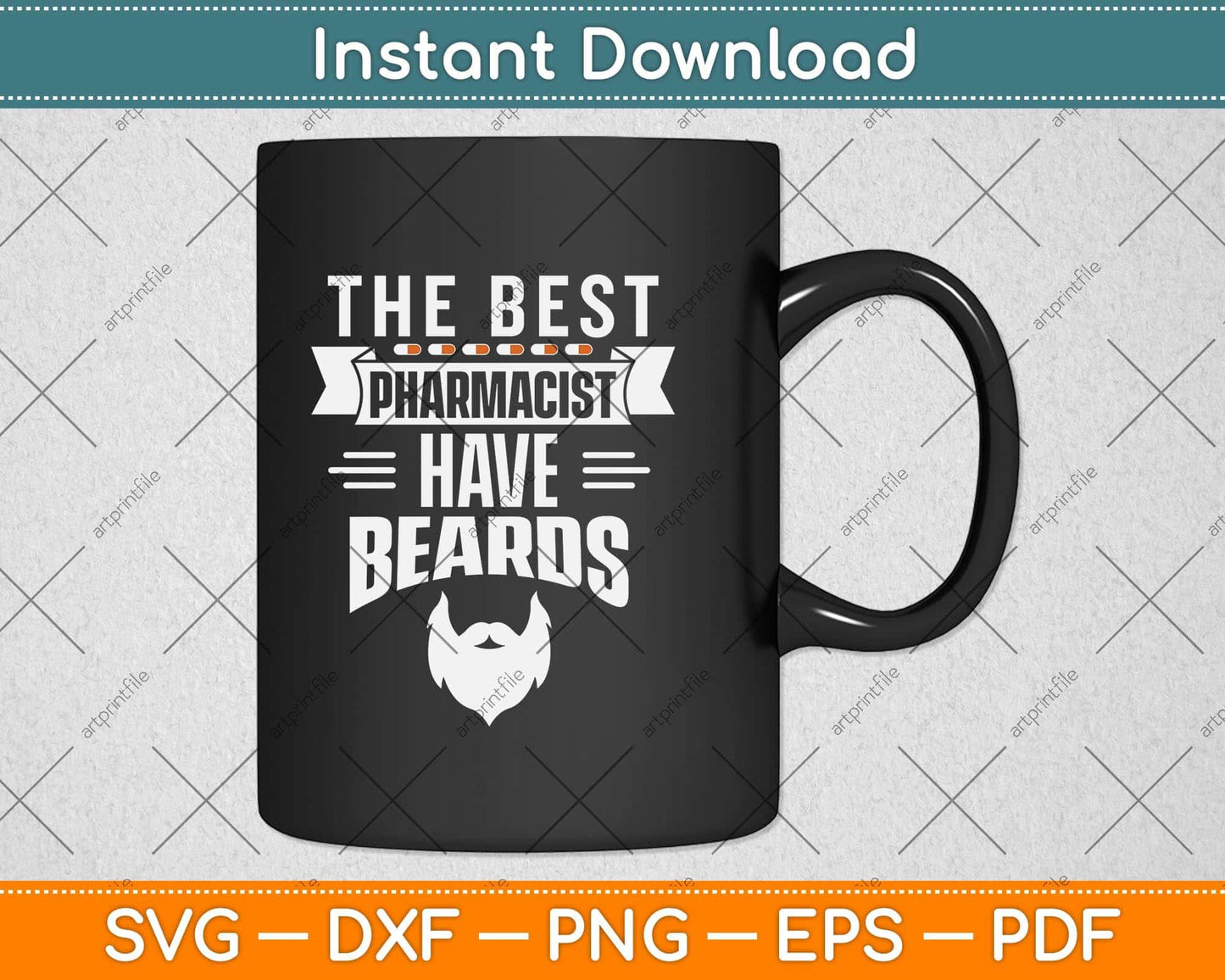 The Best Pharmacist Have Beards Lover Pharmacy Svg Png Dxf Digital Cutting File