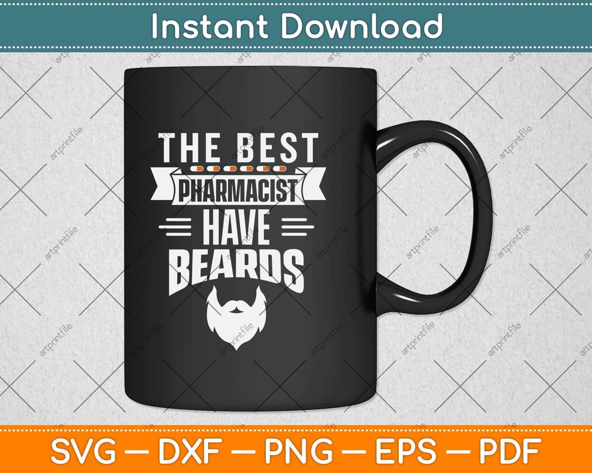 The Best Pharmacist Have Beards Lover Pharmacy Svg Png Dxf Digital Cutting File