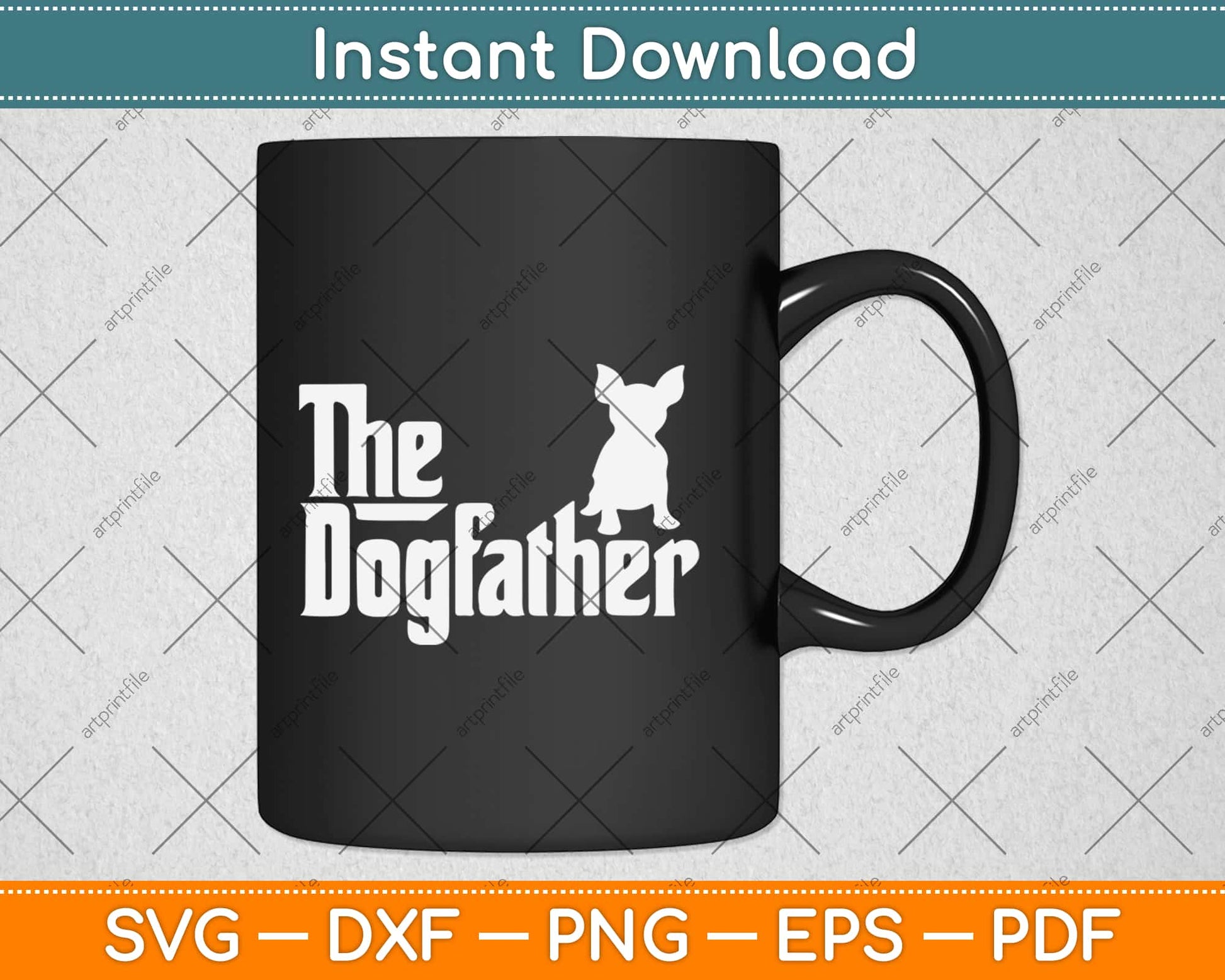 The Dogfather Chihuahua Funny Dog Svg Design Cricut Printable Cutting Files