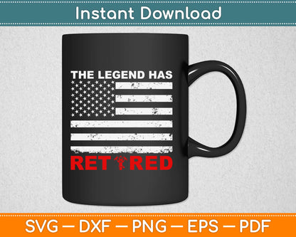 The Legend Has Ret Red Svg Design Cricut Printable Cutting Files