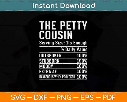 The Petty Cousin Funny Family Reunion Svg Design Cricut Printable Cutting File