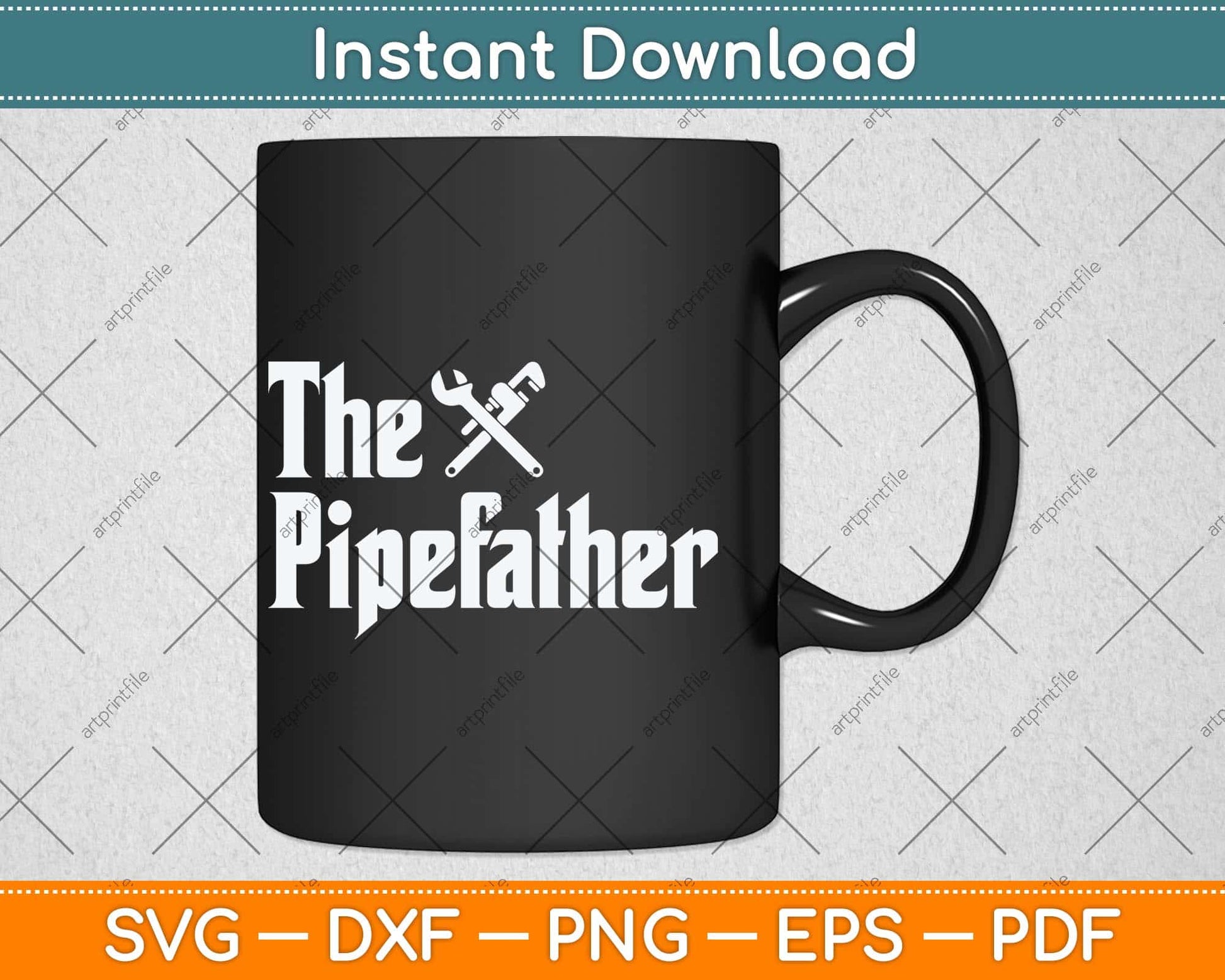 The Pipefather Plumber Svg Png Dxf Digital Cutting File