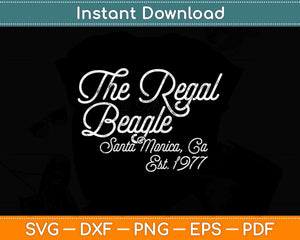 The Regal Beagle Funny Beagle Svg Png Dxf Digital Cutting 